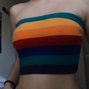 rainbow tube top!